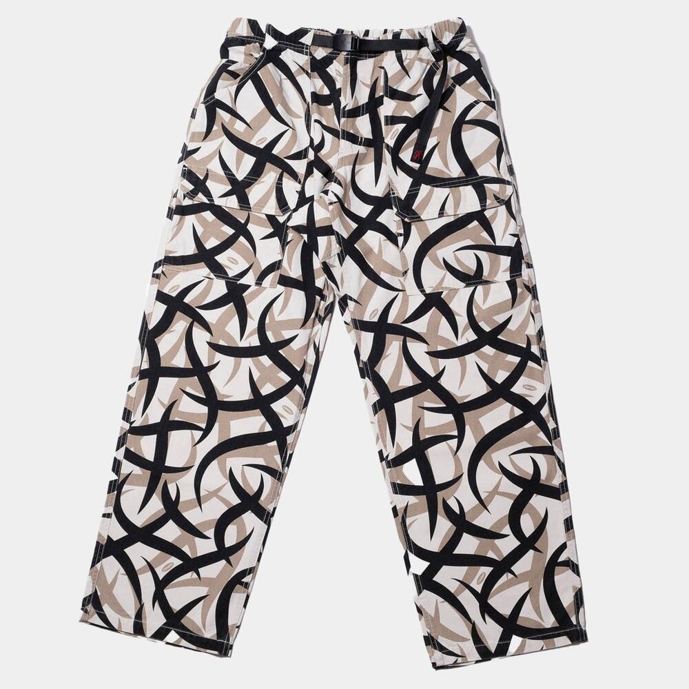 Gramicci Canvas EQT Pant - Tribal Snow L Cotton Canvas Cinch Belt Large POCKETS